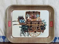 Front view of tray showing full design and condition