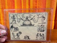 Front view of entire 1840 Fores Christmas Envelope in sleeve