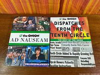 Front covers of both Onion trade paperbacks