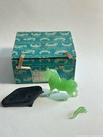 Horse body, detached tail, stand and box front