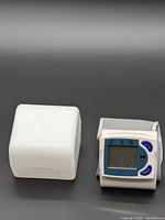 Monitor and case side by side