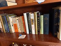 Shelf showing entire group of books and visible spines