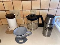 All four items grouped on countertop