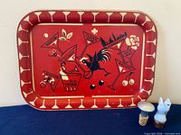 Full view of tray with two cork stoppers in front