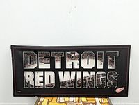 Front view of Detroit Red Wings canvas wall art