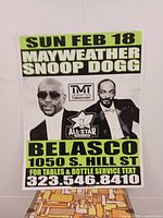 Full view of poster showing graphics, text and condition