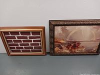 Both framed artworks side by side showing full view