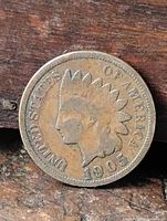 Obverse of 1905 Indian Head cent