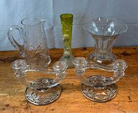 group shot showing all five glass items