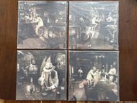 Front covers of all four LPs laid out