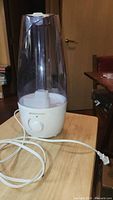 Full view of assembled Bionaire humidifier with power cord visible