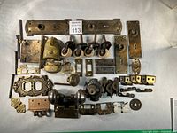 Full lot overview showing all hardware pieces