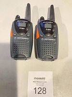 Front view of both Motorola Talkabout FR50 radios