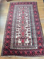 Full view of rug showing entire design and dimensions