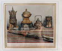 Front view of framed chromolithograph