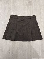 Front view of the pleated skirt