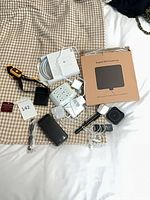 Group shot of all accessories laid out