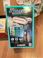 Boxed Conair Turbo ExtremeSteam handheld fabric steamer