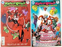 Front covers of both variant comics side by side