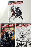 All three comic books in protective sleeves, showing cover art variations