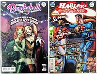 Both comic books bagged and boarded, front covers visible