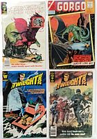 All four bagged single-issue comics laid out 2×2 showing full covers.