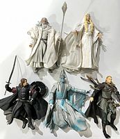 Group shot of all five Lord of the Rings action figures
