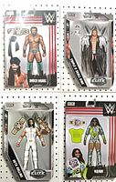 Composite image showing all four WWE Elite Collection variant comic covers