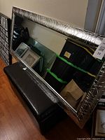 Front view showing full mirror and frame pattern