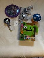 Group shot of all five items on surface