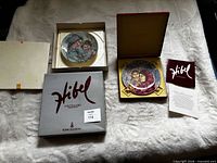 Both boxed plates with lids, certificates and foam inserts