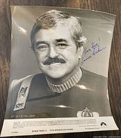 Full view of signed 8x10 photo