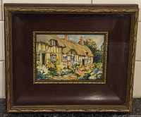 Full view of framed miniature painting