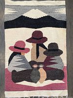 Entire tapestry showing design and dimensions