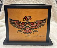 front view showing Thunderbird art and signature