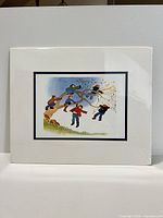 Front view of matted print showing full artwork and mat