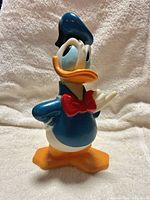 Front left view of Donald Duck plastic figure