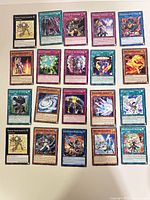 All 20 cards laid out in 4×5 grid