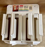 Rubbermaid wrap/bag organizer front view