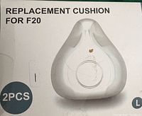 Box front showing Replacement Cushion for F20, 2pcs, size L