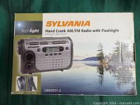 Front of Sylvania retail box showing product image and model