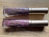Two Too Faced Melted Matte lipsticks side by side
