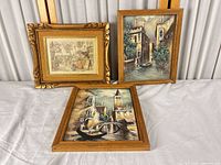 all three framed prints front view