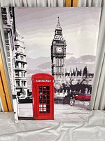 Full view of canvas print showing London scene