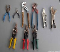 All nine tools laid out for overall view