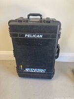 Front view showing Pelican branding and overall size