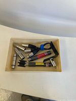 Tray containing all listed XLR accessories