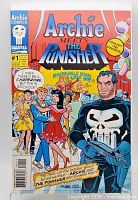 Cover of Archie Meets The Punisher #1 displaying Archie characters and The Punisher