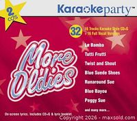 Front cover of Karaoke Party More Oldies 2-CD set