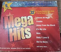Front cover of Karaoke Party Mega Hits set